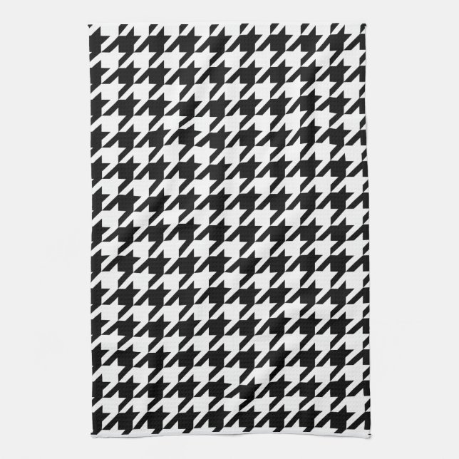Houndstooth check mönster kökshandduk (Vertikal)