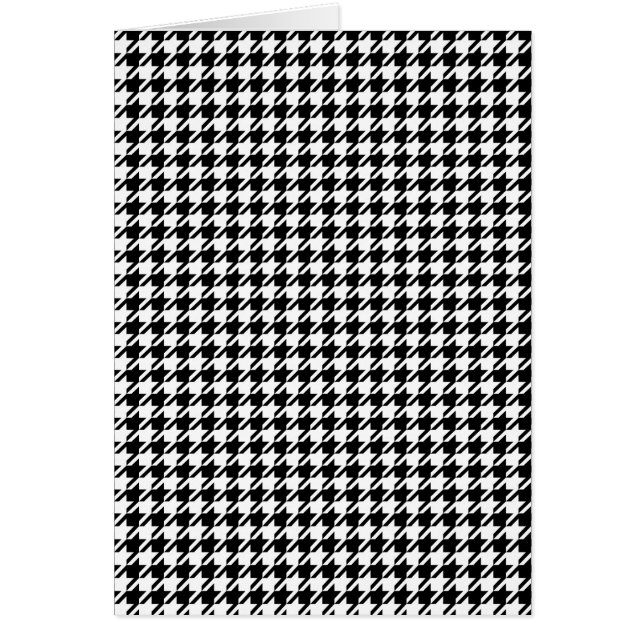 Houndstooth Classic Mönster Card Hälsningskort (Framsidan)