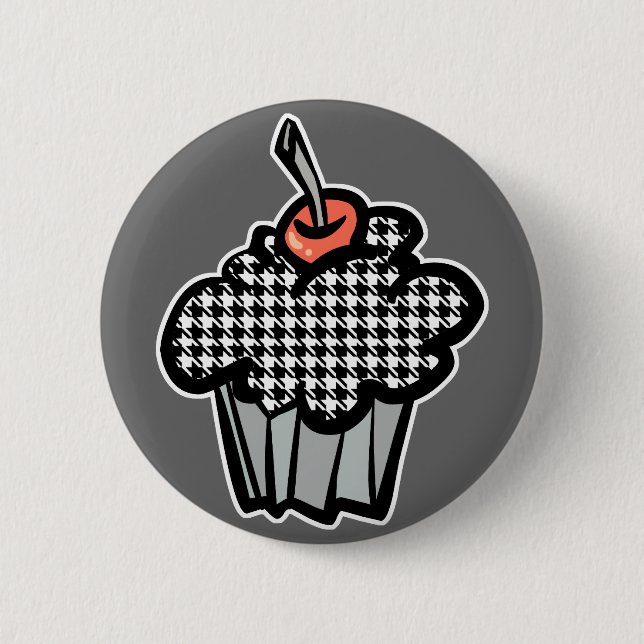 houndstooth-cupcake knapp (Framsida)