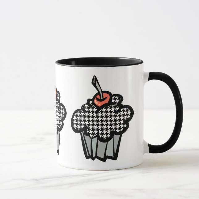 Houndstooth cuptårta mugg (Höger)