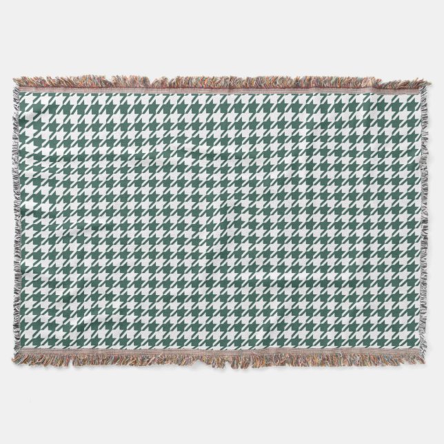 Houndstooth DK GÖRAR GRÖN NÅGON FÄRGBAKGRUND Mysfilt (Framsidan)