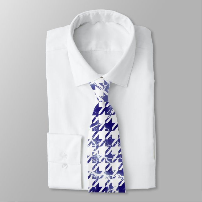 Houndstooth Electrical Blixts Sparks Mönster Slips (Bunden)