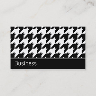Houndstooth elegantt Retro modernt stilfullt flott Visitkort