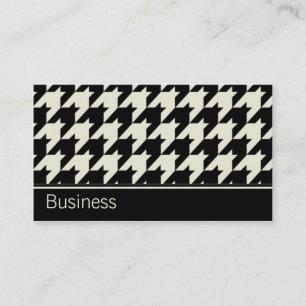 Houndstooth elegantt Retro modernt stilfullt flott Visitkort