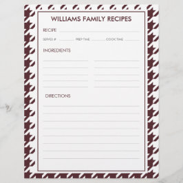 Houndstooth Familjenamn Recept Infogning 