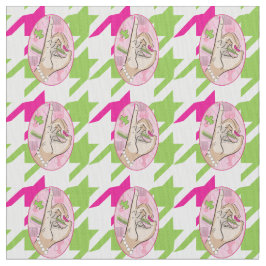 Houndstooth för Perfekt av söt och rosa Tyg