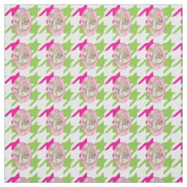 Houndstooth för Perfekt av söt och rosa Tyg