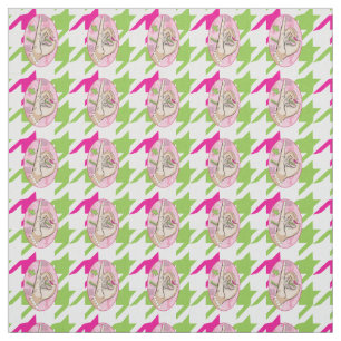 Houndstooth för Perfekt av söt och rosa Tyg