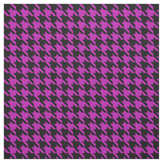 Houndstooth fuchsia and black tyg
