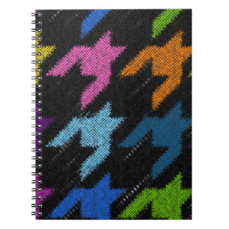 Houndstooth: grov imitation av arbetsyta. anteckningsbok