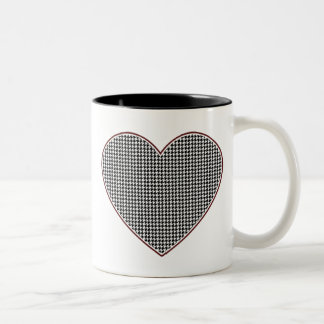 Houndstooth Heart (Tuscaloosa, Alabama) Två-Tonad Mugg