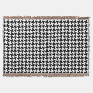 Houndstooth klassisk väv mönster mysfilt