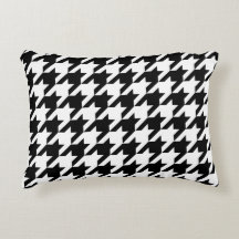 Houndstooth klassisk väv svart vitt mönster