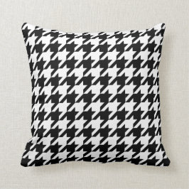 Houndstooth kontrollmönster kudde
