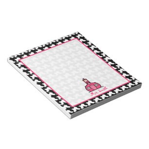 Houndstooth lärareanteckningsblock anteckningsblock