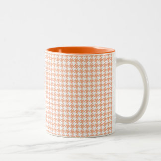 Houndstooth Melon and White Två-Tonad Mugg