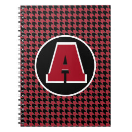 Houndstooth monogram anteckningsbok