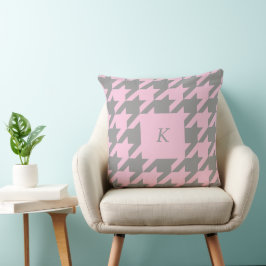 Houndstooth Monogrammed Dekorativ kudde