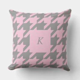  Houndstooth Monogrammed Dekorativ kudde