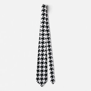 Houndstooth Mönster Black White Slips