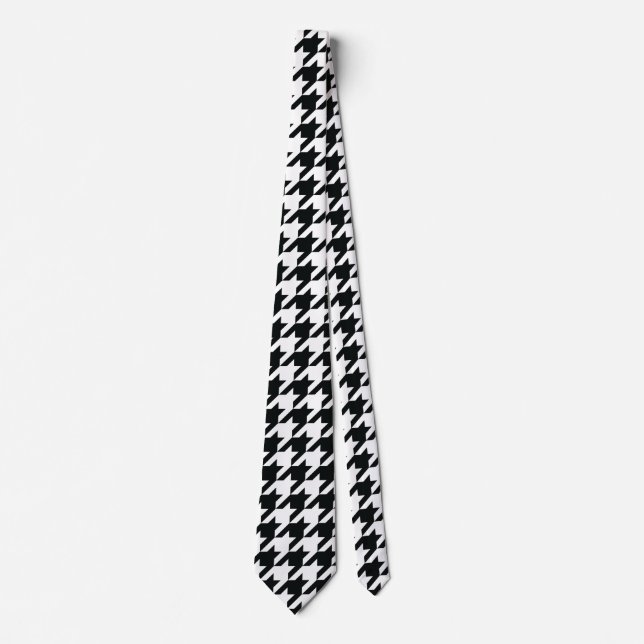Houndstooth Mönster Black White Slips (Framsida)