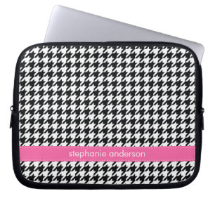 Houndstooth mönster laptop fodral