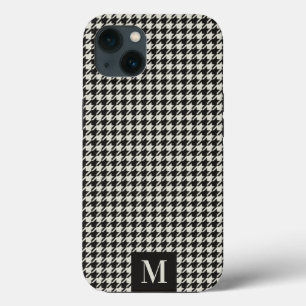 Houndstooth-mönster Monogram iPhone-fodral
