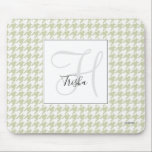 Houndstooth Mouse Pad - HAMbWG Musmatta<br><div class="desc">Med Hus Pad-personligen Beige och White Houndstooth lägger du till det första namn och det sista inmatningsalternativet vid instruktionerna. Välj bara alternativet Personalize (anpassa). HAMbyWhiteGlove aka HAMbyWG</div>