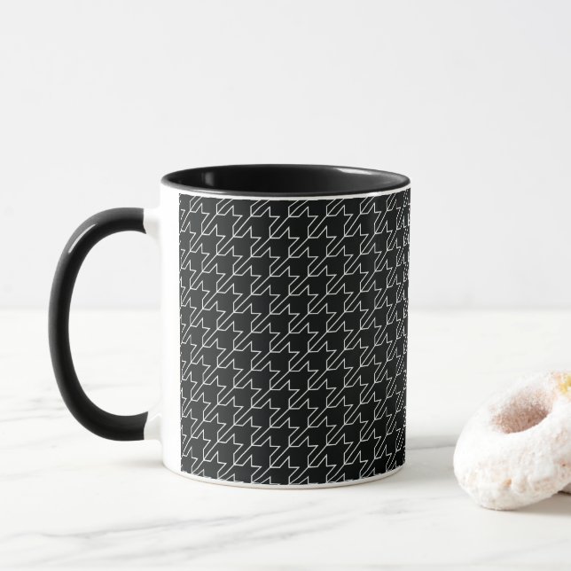 Houndstooth Mugg (Med munk)