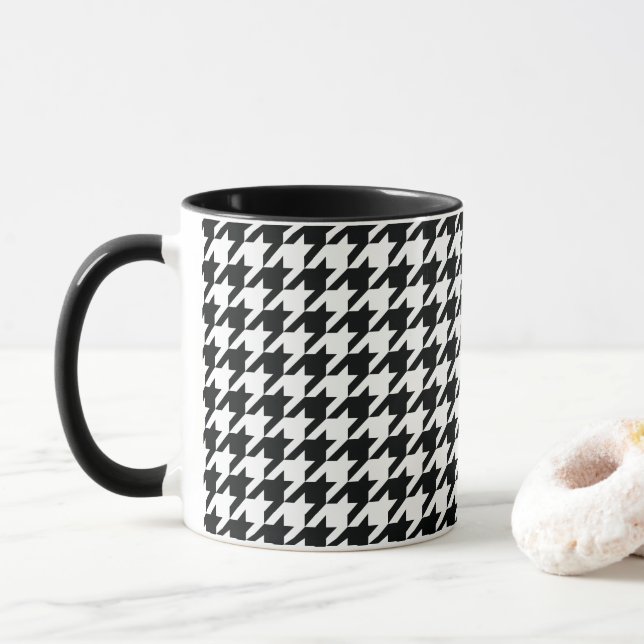 Houndstooth Mugg (Med munk)