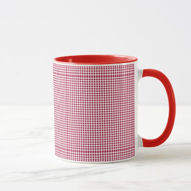 Houndstooth Mugg mönster, välj storlekt och utform (Höger)
