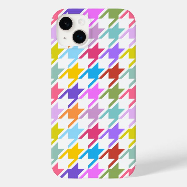 Houndstooth Multifärgad+White Big Mönster (Baksida)