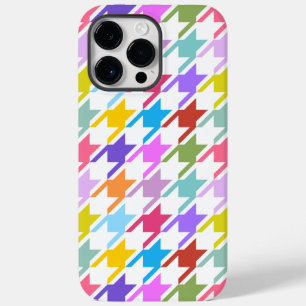 Houndstooth Multifärgad+White Big Mönster