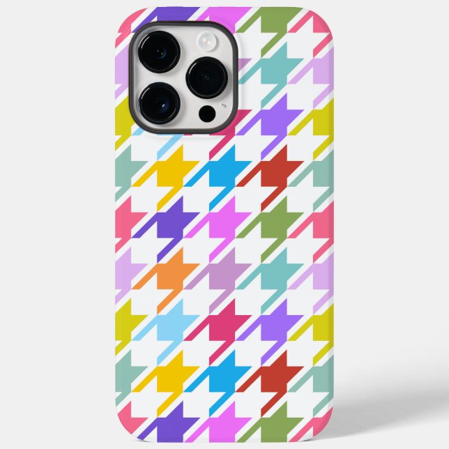Houndstooth Multifärgad+White Big Mönster (Baksida)