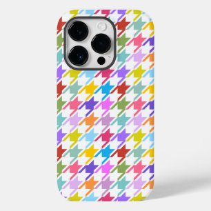 Houndstooth Multifärgad+White Mönster