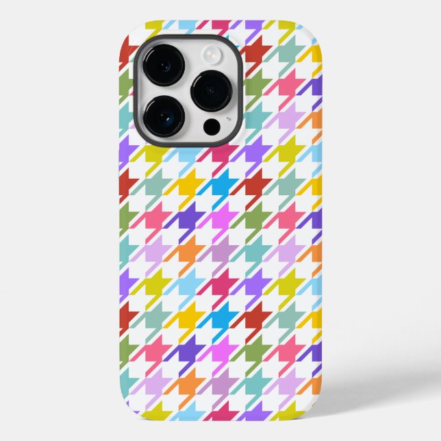 Houndstooth Multifärgad+White Mönster (Baksida)