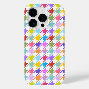 Houndstooth Multifärgad+White Mönster