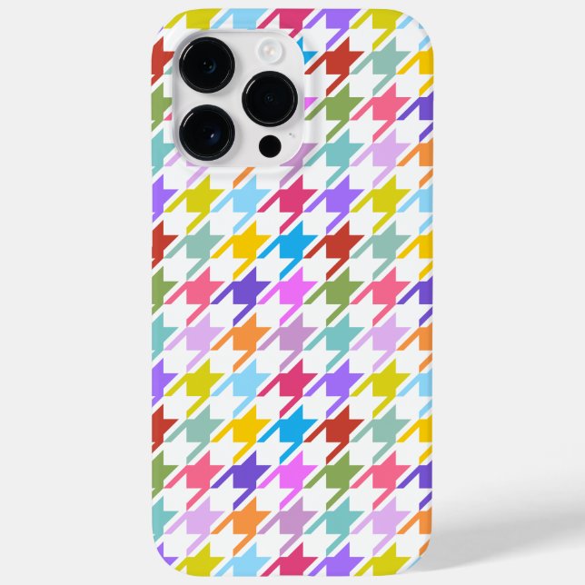 Houndstooth Multifärgad+White Mönster (Baksida)