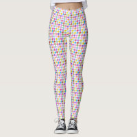 Houndstooth Multifärgad+White Sml Mönster