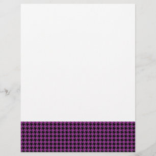 Houndstooth Plum and Black
