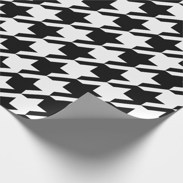 Houndstooth Presentpapper (Hörn)