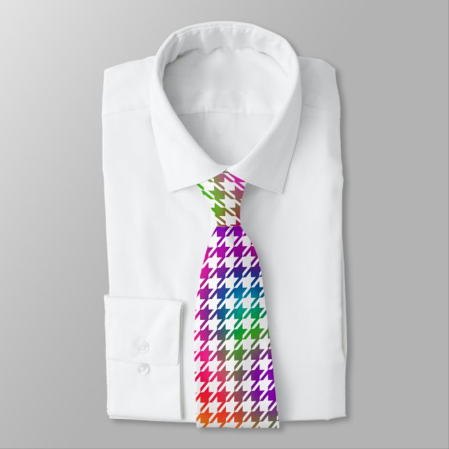 Houndstooth Psychedelic Mönster Slips (Bunden)