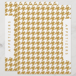 Houndstooth Recept Avdelare Förrätter Anpassat Nam