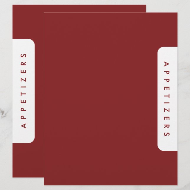 Houndstooth recept delare / Förrätter / Anpassad t (Fram/baksida)