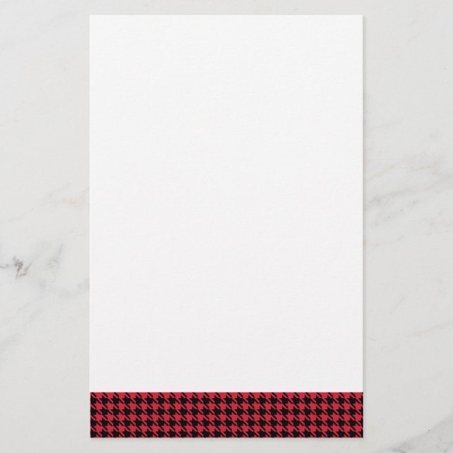 Houndstooth Red and Black (Framsida)