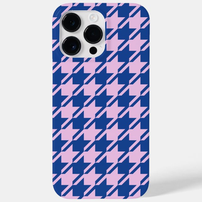 Houndstooth Rosa+Blue Mönster (Baksida)