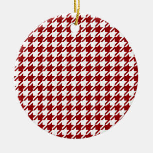 HoundsTooth Samba Sultry Red jul Ornament