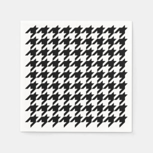 Houndstooth - skräddarsy bakgrundsfärg pappersservett