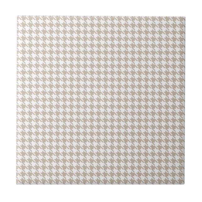 Houndstooth solbränna och vit kakelplatta (Framsidan)