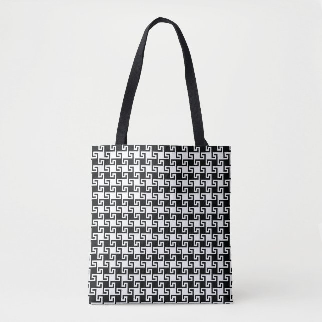 Houndstooth Tote Bag Tygkasse (Framsida)